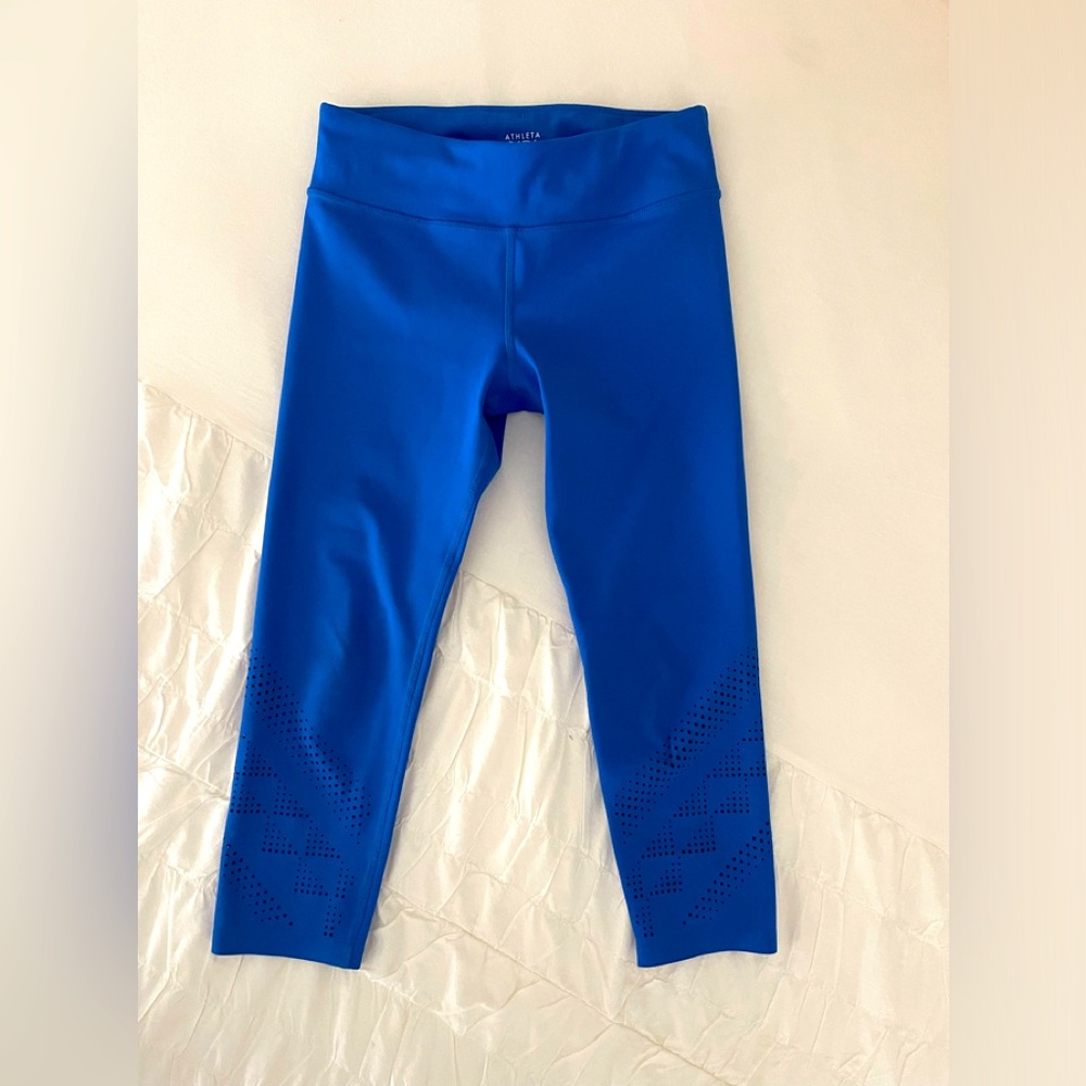 EUC Athleta leggings girl 8-10 blue